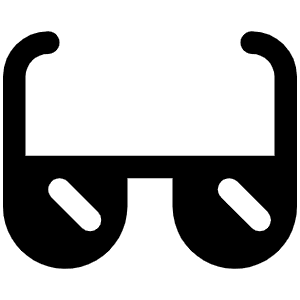 Sunglasses Fill Icon from Phosphor Fill Set