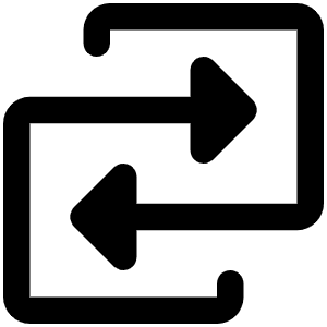 Swap Fill Icon from Phosphor Fill Set