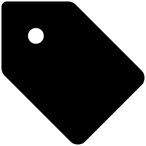 Tag Fill Icon from Phosphor Fill Set