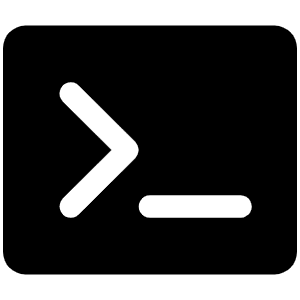 Terminal Fill Icon from Phosphor Fill Set