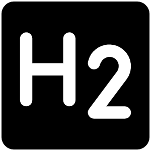 Text H Two Fill Icon from Phosphor Fill Set