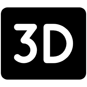 Three D Fill Icon from Phosphor Fill Set
