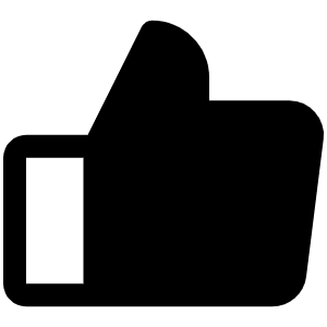 Thumbs Up Fill Icon from Phosphor Fill Set