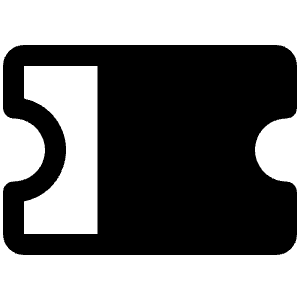 Ticket Fill Icon from Phosphor Fill Set
