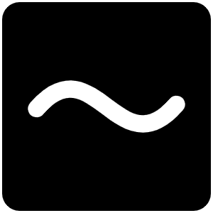 Tilde Fill Icon from Phosphor Fill Set