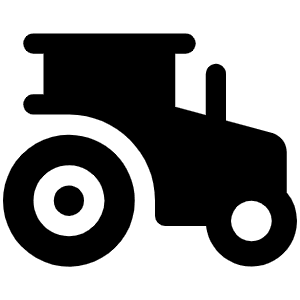 Tractor Fill Icon from Phosphor Fill Set