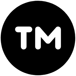 Trademark Fill Icon from Phosphor Fill Set