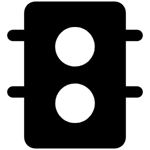 Traffic Signal Fill Icon from Phosphor Fill Set