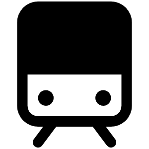 Train Simple Fill Icon from Phosphor Fill Set