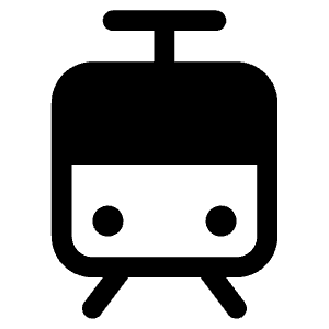 Tram Fill Icon from Phosphor Fill Set