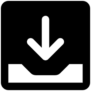 Tray Arrow Down Fill Icon from Phosphor Fill Set