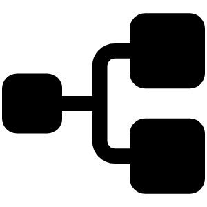 Tree Structure Fill Icon from Phosphor Fill Set