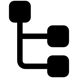 Tree View Fill Icon from Phosphor Fill Set