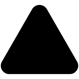 Triangle Fill Icon from Phosphor Fill Set