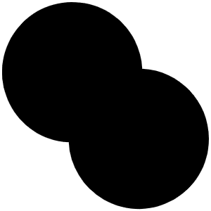 Unite Fill Icon from Phosphor Fill Set