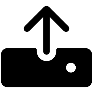 Upload Fill Icon from Phosphor Fill Set