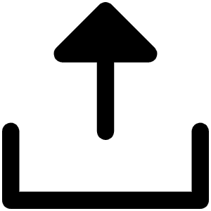 Upload Simple Fill Icon from Phosphor Fill Set