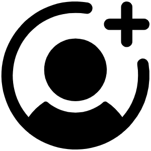 User Circle Plus Fill Icon from Phosphor Fill Set