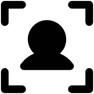 User Focus Fill Icon from Phosphor Fill Set