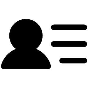 User List Fill Icon from Phosphor Fill Set