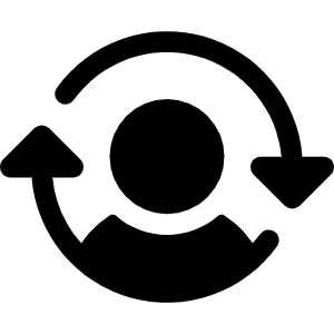 User Switch Fill Icon from Phosphor Fill Set