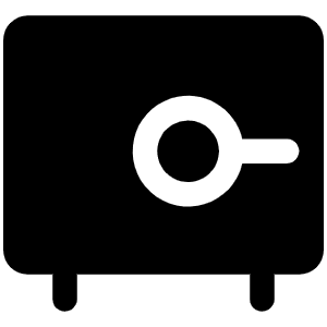 Vault Fill Icon from Phosphor Fill Set