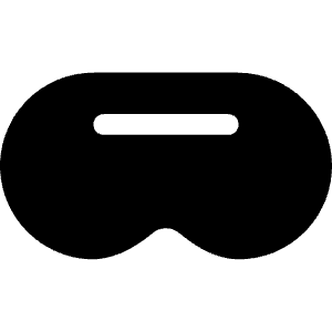 Visor Fill Icon from Phosphor Fill Set