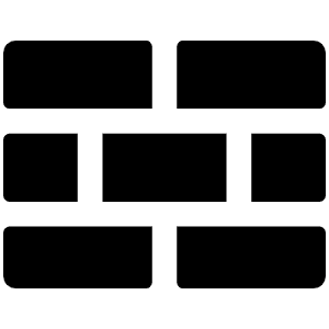 Wall Fill Icon from Phosphor Fill Set
