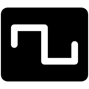 Wave Square Fill Icon from Phosphor Fill Set