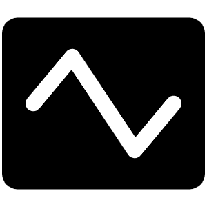 Wave Triangle Fill Icon from Phosphor Fill Set