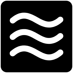 Waves Fill Icon from Phosphor Fill Set