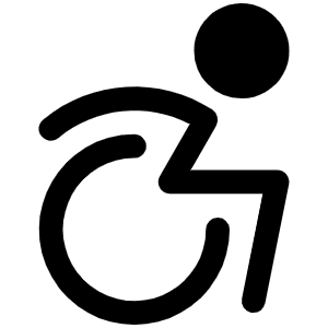Wheelchair Motion Fill Icon from Phosphor Fill Set