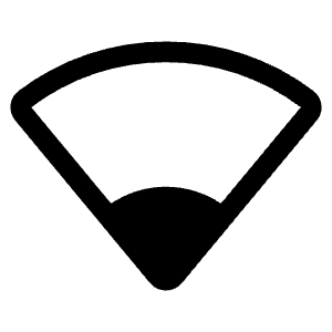 Wifi Low Fill Icon from Phosphor Fill Set