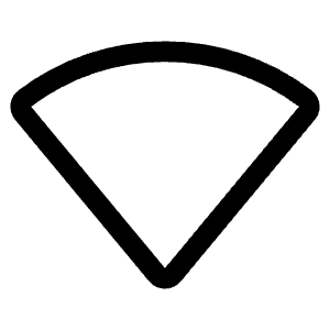 Wifi None Fill Icon from Phosphor Fill Set