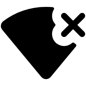 Wifi X Fill Icon from Phosphor Fill Set