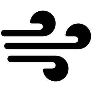 Wind Fill Icon from Phosphor Fill Set