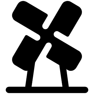 Windmill Fill Icon from Phosphor Fill Set