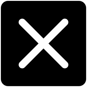 X Fill Icon from Phosphor Fill Set