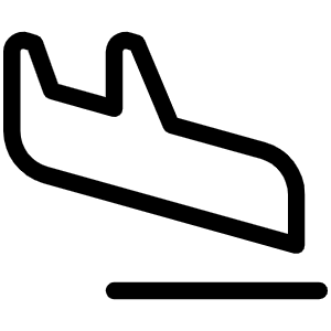 Airplane Landing Light Icon from Phosphor Light Set