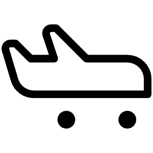 Airplane Taxiing Light Icon from Phosphor Light Set