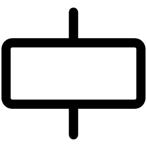 Align Center Horizontal Simple Light Icon from Phosphor Light Set