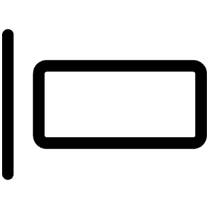 Align Left Simple Light Icon from Phosphor Light Set