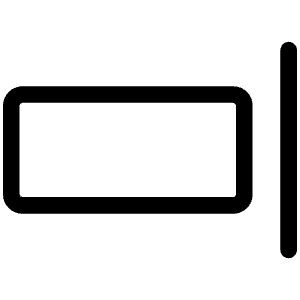 Align Right Simple Light Icon from Phosphor Light Set