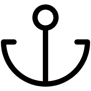 Anchor Simple Light Icon from Phosphor Light Set