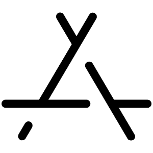 App Store Logo Light Icon from Phosphor Light Set