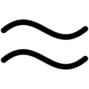 Approximate Equals Light Icon from Phosphor Light Set