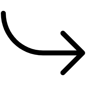 Arrow Bend Down Right Light Icon from Phosphor Light Set