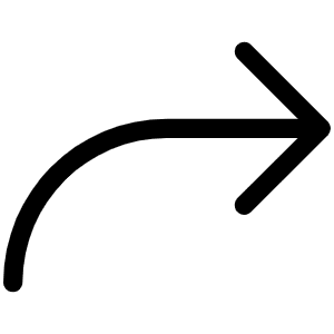 Arrow Bend Up Right Light Icon from Phosphor Light Set