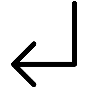 Arrow Elbow Down Left Light Icon from Phosphor Light Set