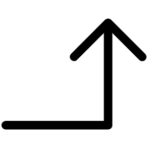 Arrow Elbow Right Up Light Icon from Phosphor Light Set